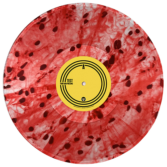 Blood Drop Concentrate color vinyl on white background